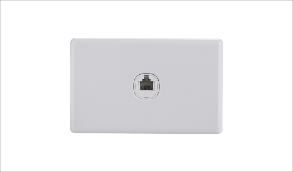 RJ45 Outlet CAT6 used for computer data